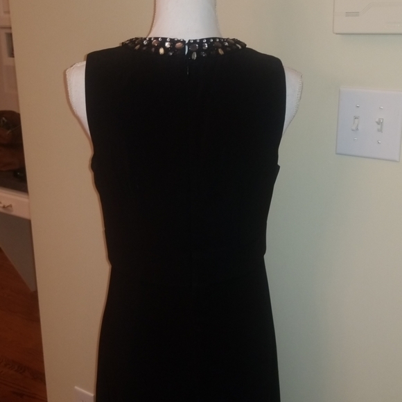 Scarlett black beaded evening dress size 8 - Picture 4 of 5